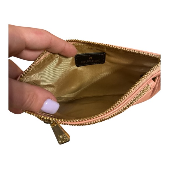 Pink Leather Wristlet - Picture 3 of 3